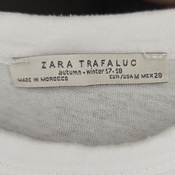 Zara Trafaluc White Tee - Picture 4 of 4
